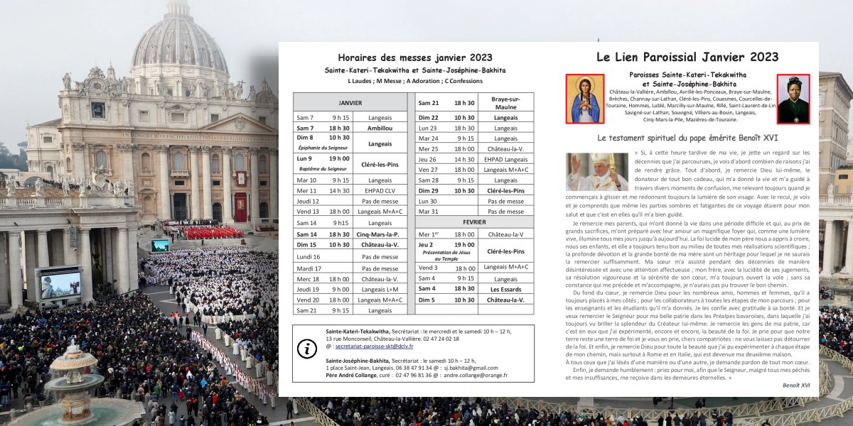 Le lien paroissial - janvier 2023