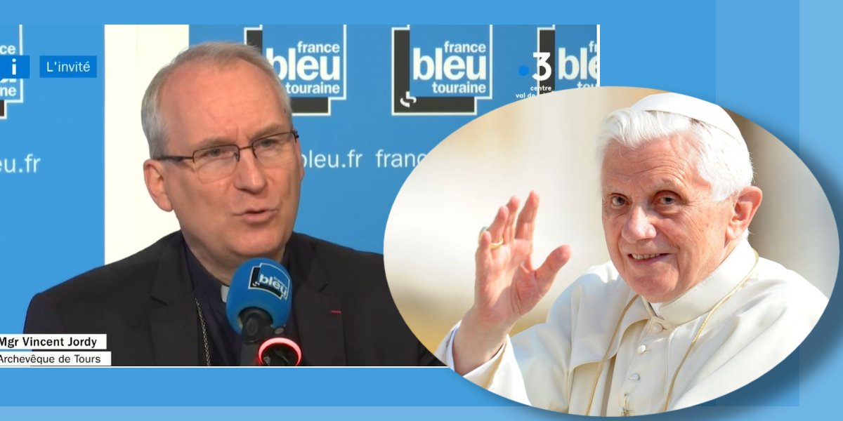 Mgr Jordy a présidé une messe pour Benoît XVI dans la cathédrale de Tours