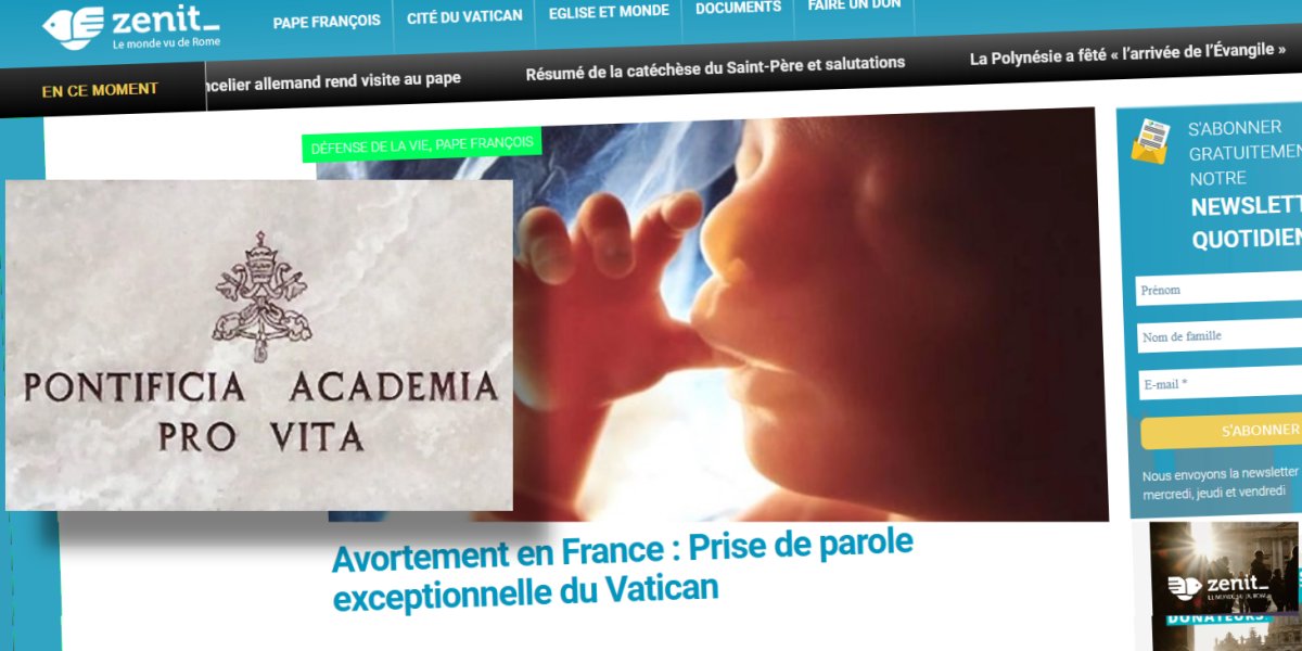 Avortement en France : Prise de parole exceptionnelle du Vatican