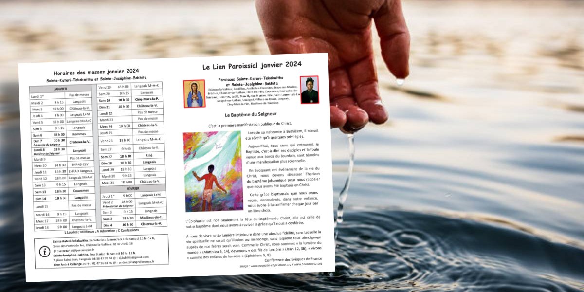 Le lien paroissial - janvier 2024