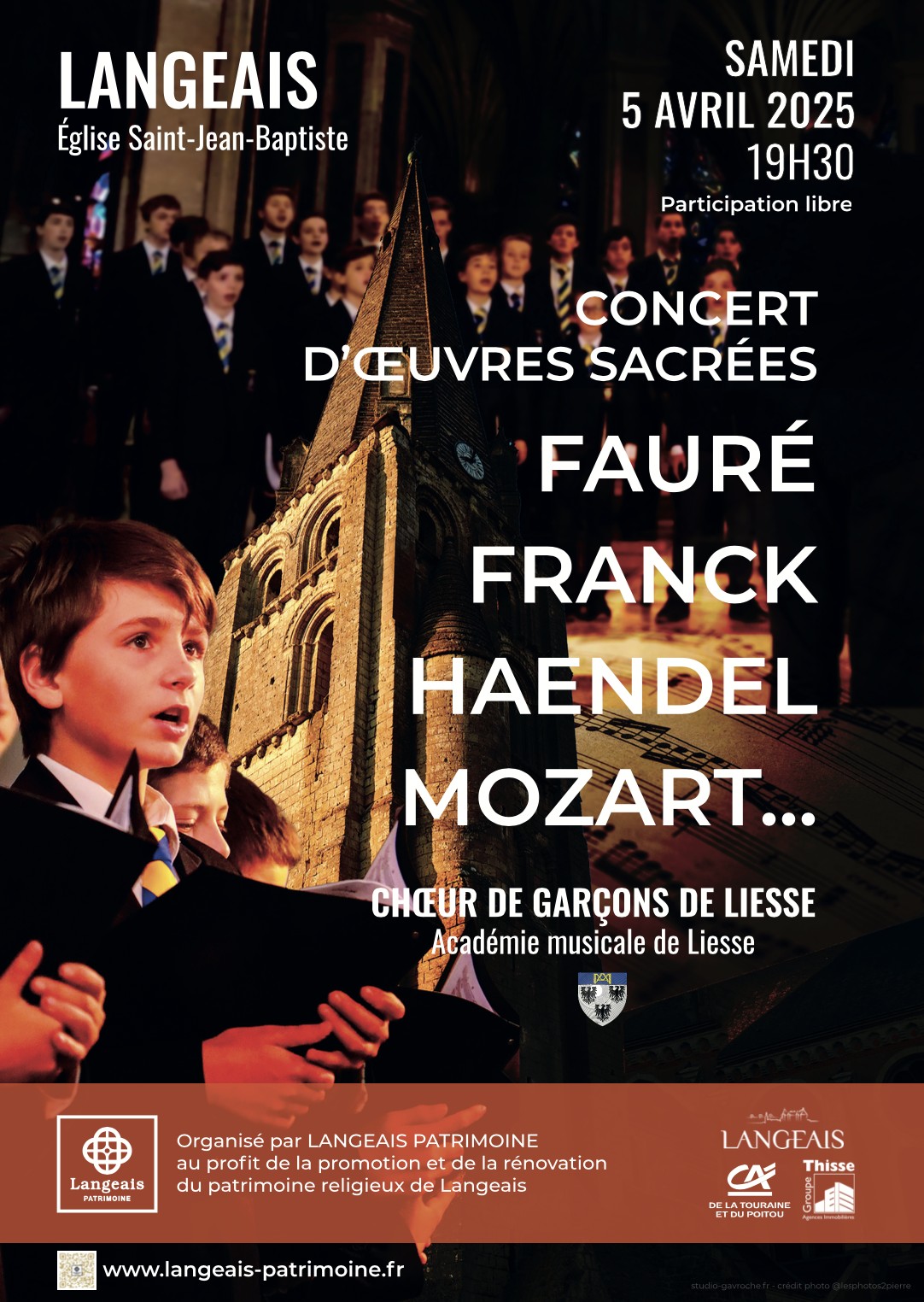 Concert d'oeuvres sacrées - Langeais 5 avril 2025