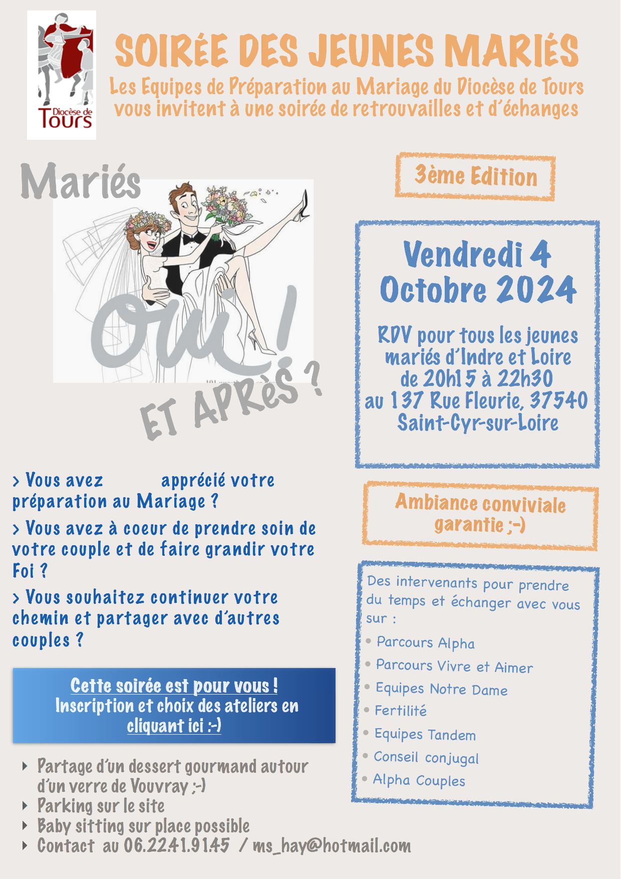 Soirée des jeunes mariés - 3ème édition - 4 octobre 2024