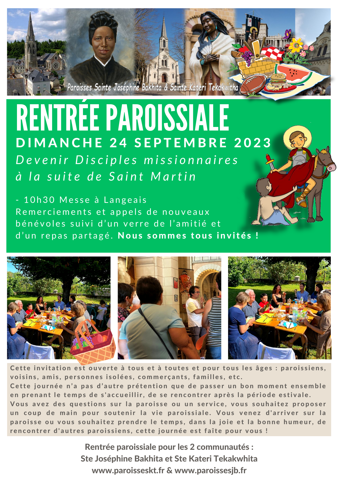  Dimanche 24 septembre 2023 - Rentrée paroissiale