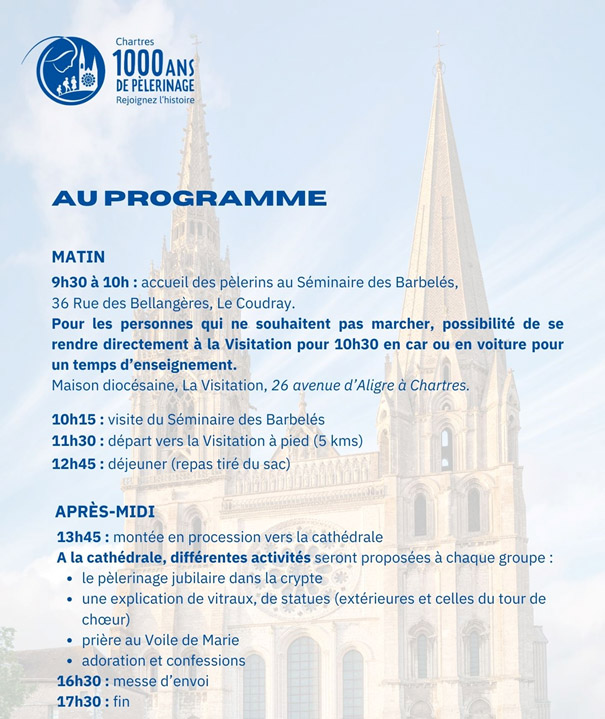 Pèlerinage jubilaire interdiocesain