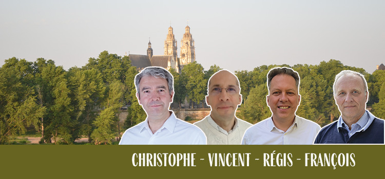 Christophe, Vincent, Régis et François seront ordonnés diacres dimanche 2 juillet, en la cathédrale St-Gatien, par Mgr Jordy